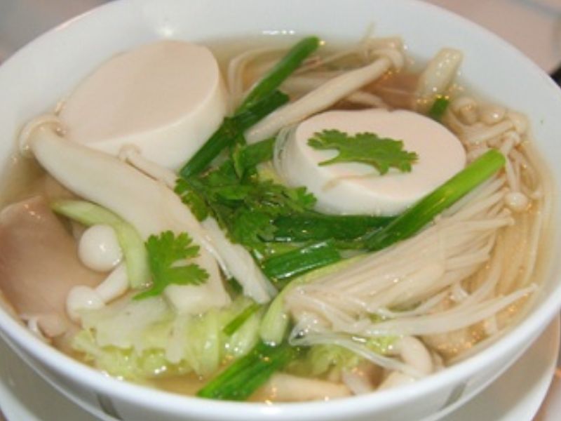 Cách nấu canh bún đậu hũ chay