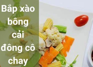 Bắp xào bông cải đông cô