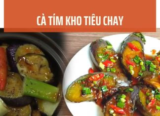 Cà tím kho tiêu chay