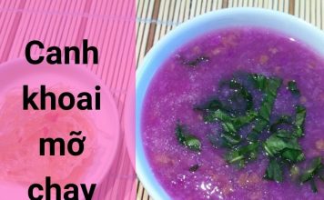 Canh khoai mỡ chay