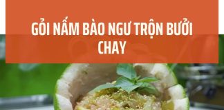 Gỏi nấm bào ngư trộn bưởi chay