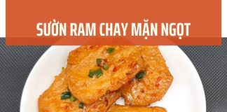 Sườn ram chay mặn ngọt