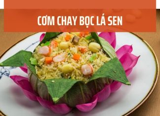 Cơm chay bọc lá sen