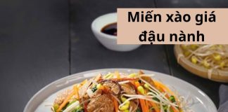 Cách nấu miến xào giá đậu nành giữ trọn dinh dưỡng