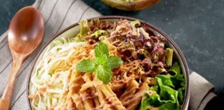 Bí quyết làm món Salad đậu hũ thanh đạm